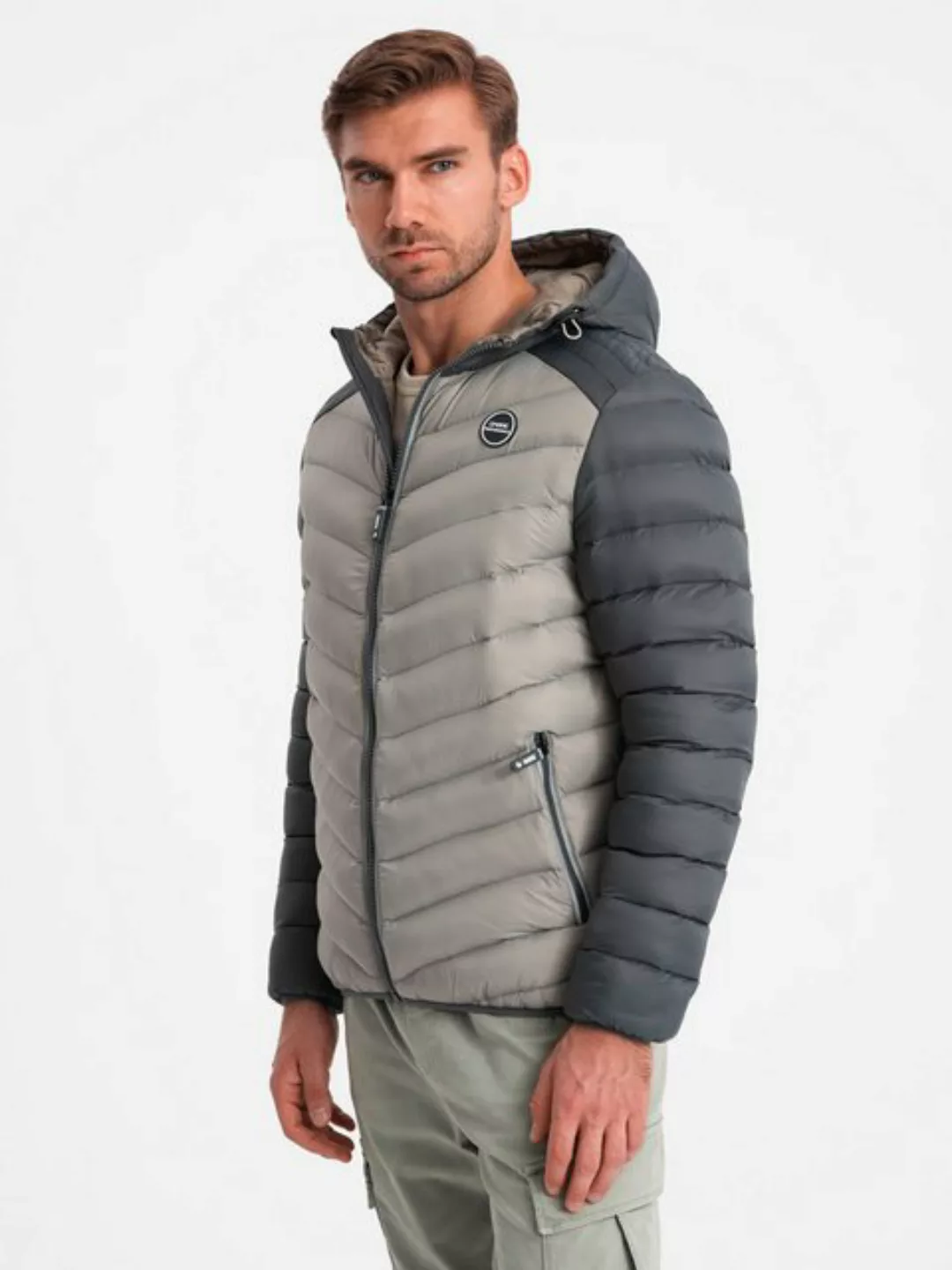 OMBRE Steppjacke Steppjacke aus Nylon für Männer im Sportstil günstig online kaufen