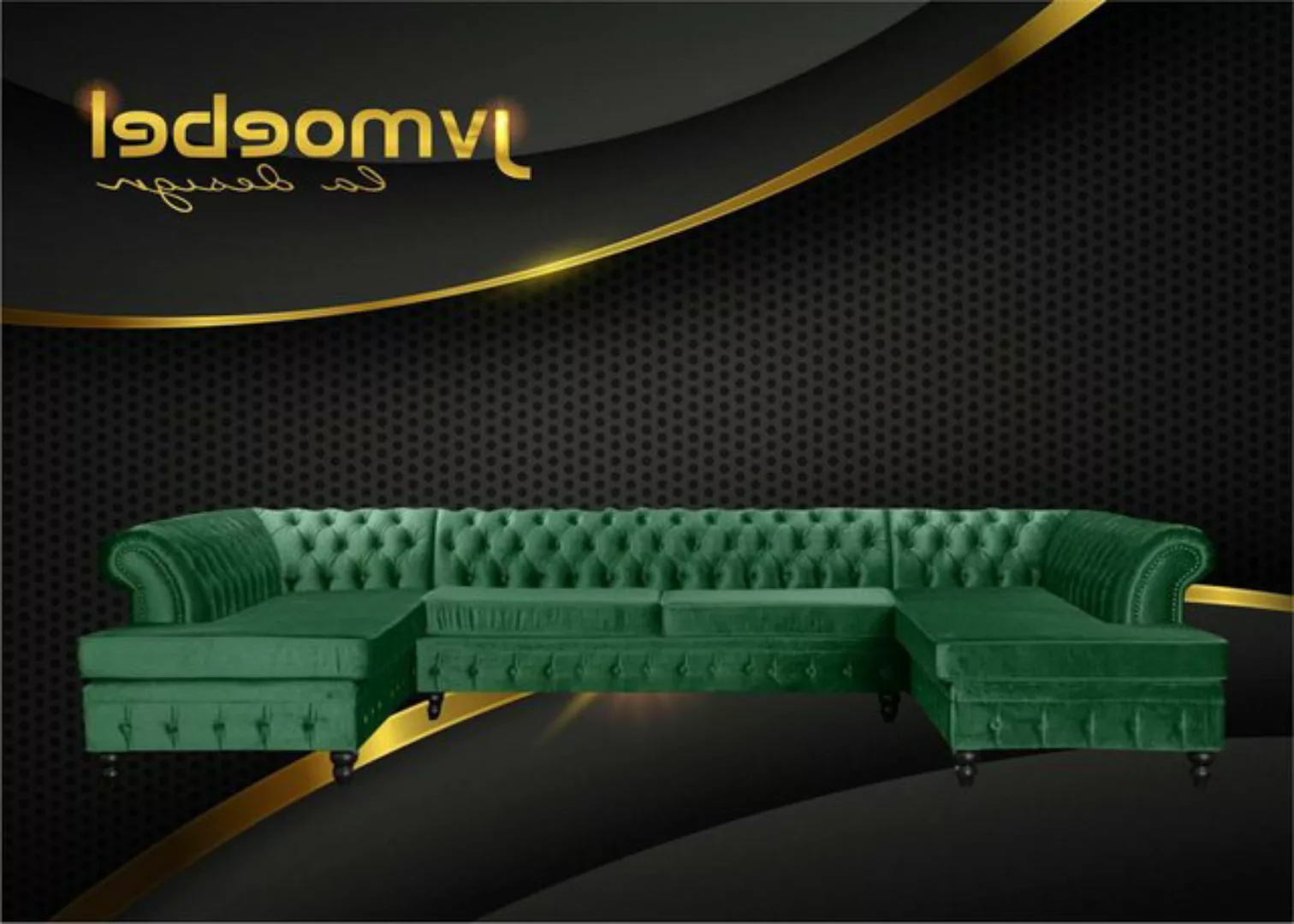 Xlmoebel Ecksofa Chesterfield Wohnzimmer-Sitzgruppe Wohnlandschaft XXL Pols günstig online kaufen