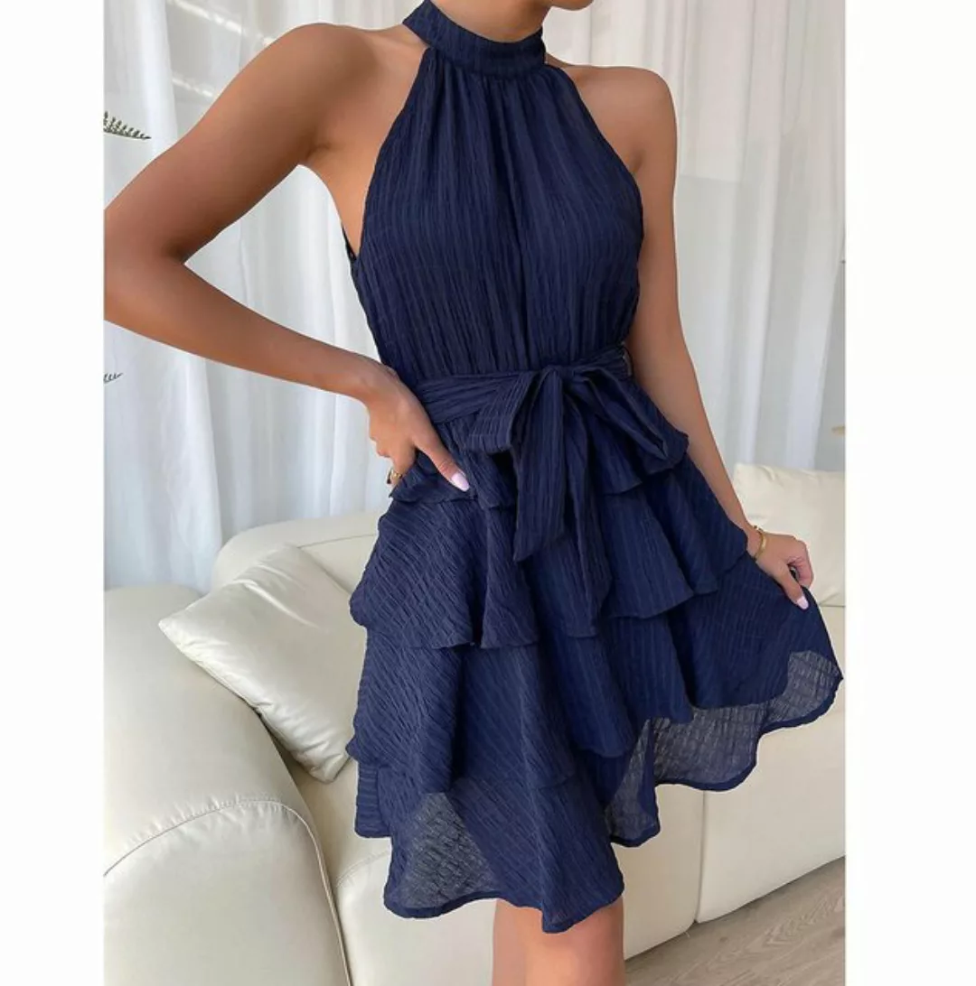 AFAZ New Trading UG Sommerkleid Damen Freizeitkleid Ärmellos Neckholder Som günstig online kaufen