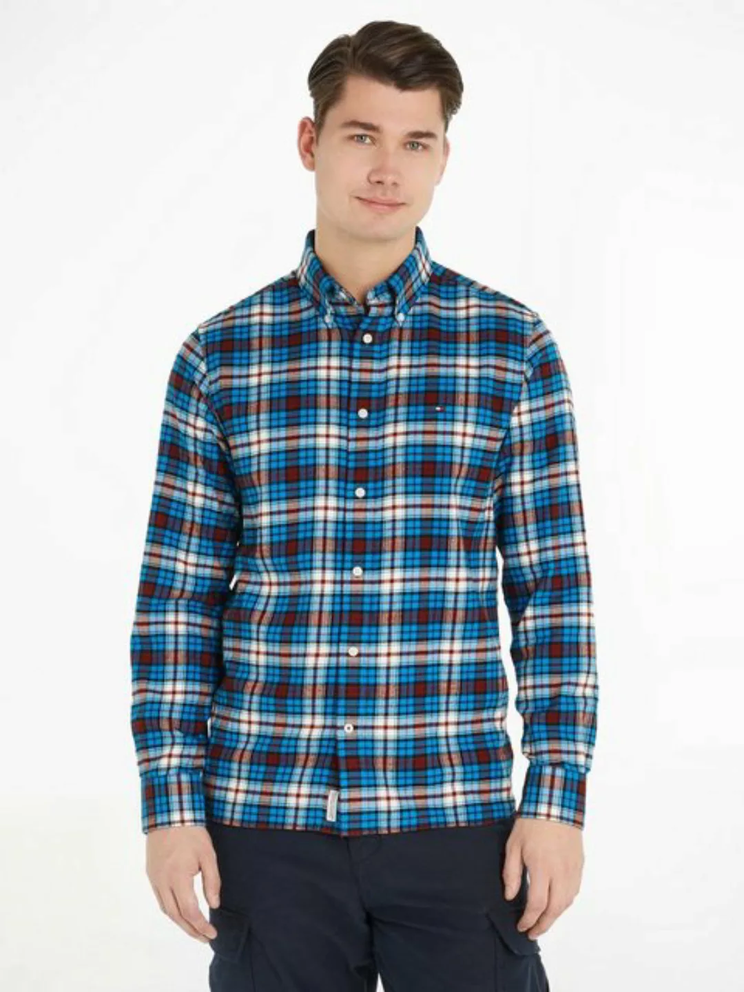 Tommy Hilfiger Karohemd BRUSHED TOMMY TARTAN SMALL SHIRT günstig online kaufen