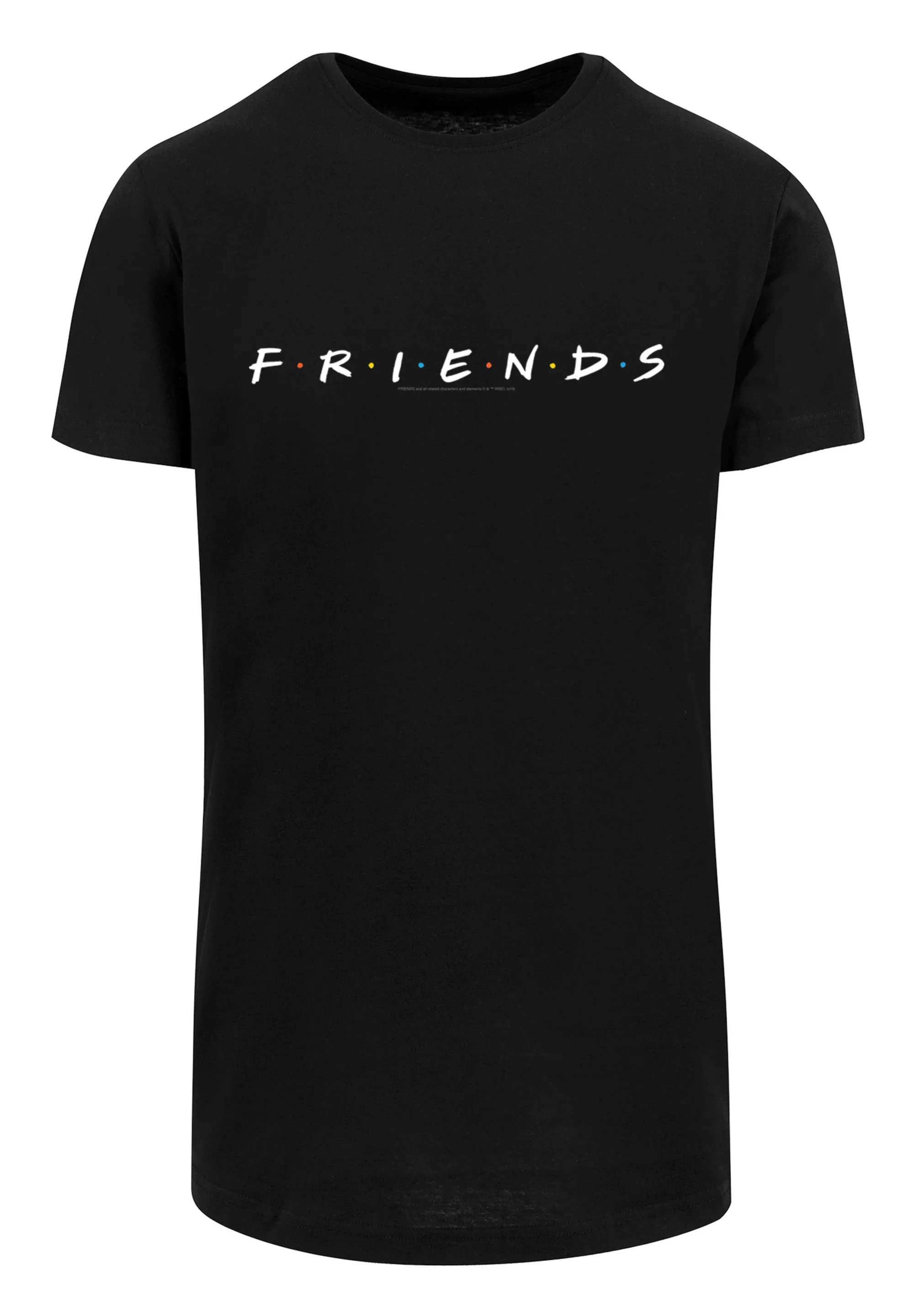 F4NT4STIC T-Shirt "Long Cut T-Shirt Friends Text Logo", Herren,Premium Merc günstig online kaufen