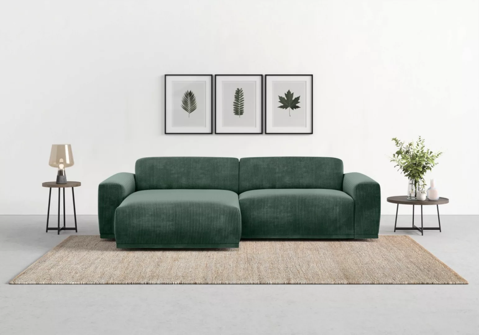 TRENDMANUFAKTUR Ecksofa "Braga, mit hochwertigem Kaltschaum, L-Form, in Cor günstig online kaufen