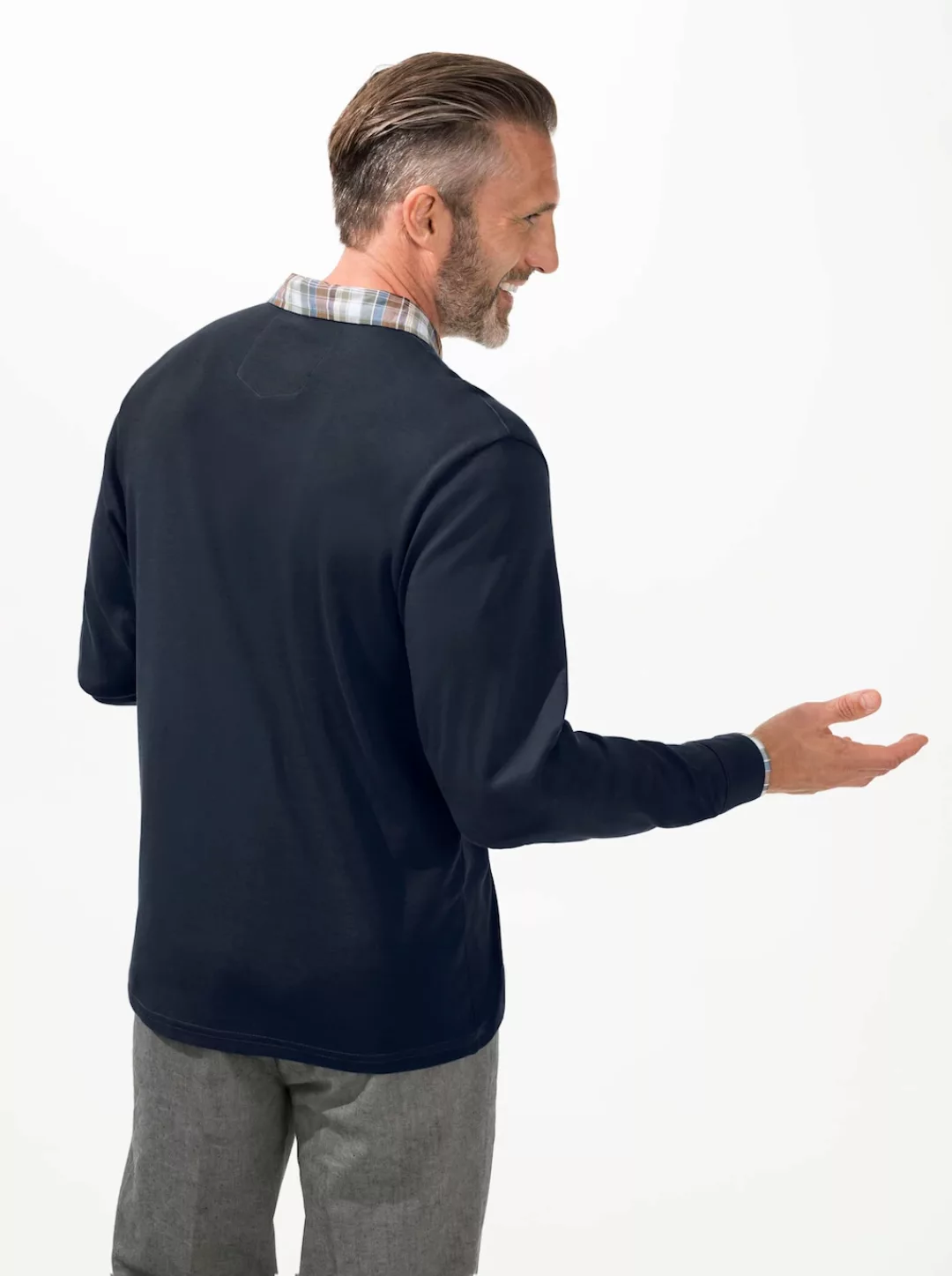 Poloshirt "Langarm-Poloshirt" günstig online kaufen
