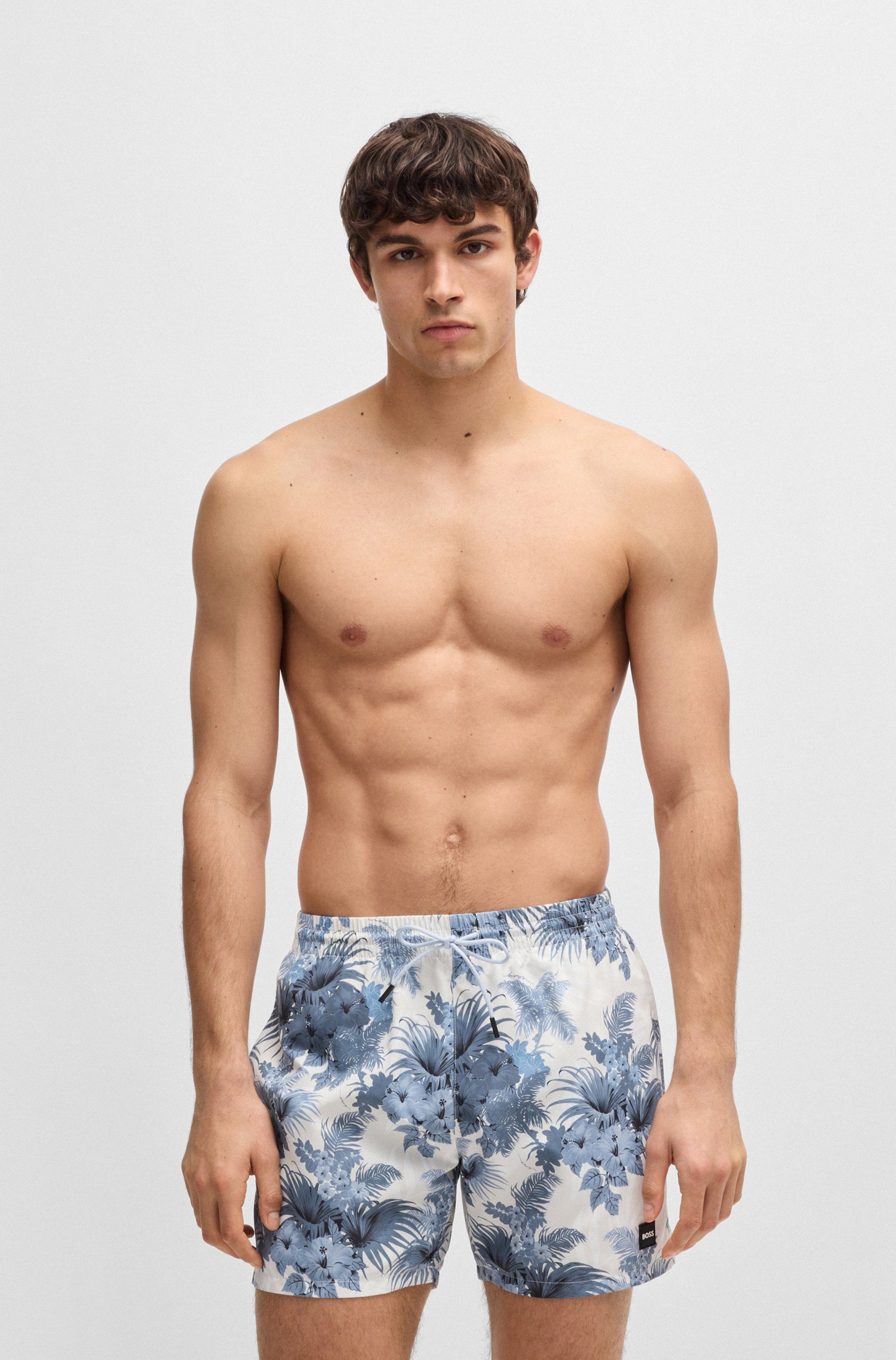 BOSS Badeshorts Piranha mit buntem Alloverdruck günstig online kaufen