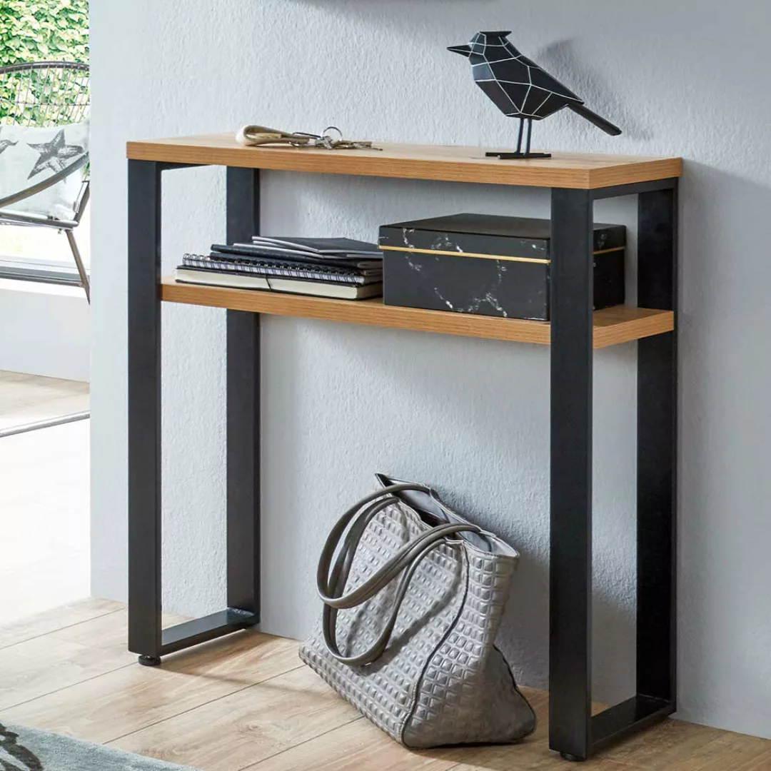 Konsolen Tisch in modernem Design Metall Bügelgestell günstig online kaufen