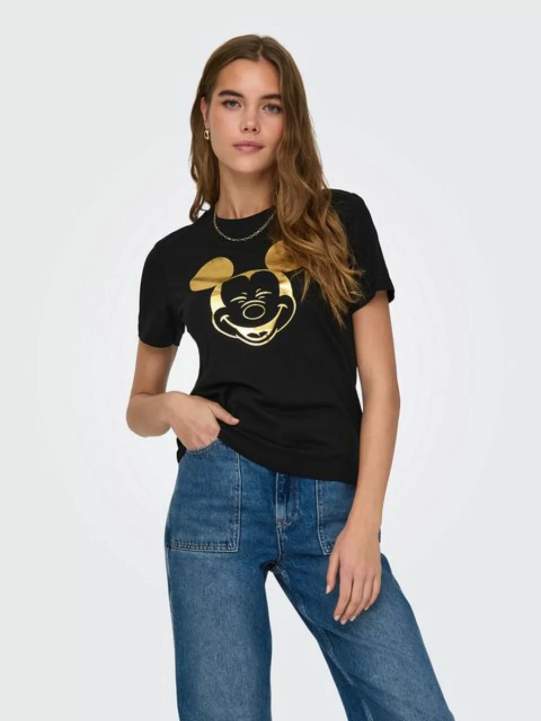 ONLY Kurzarmshirt ONLMICKEY S/S FOIL TOP CS JRS günstig online kaufen