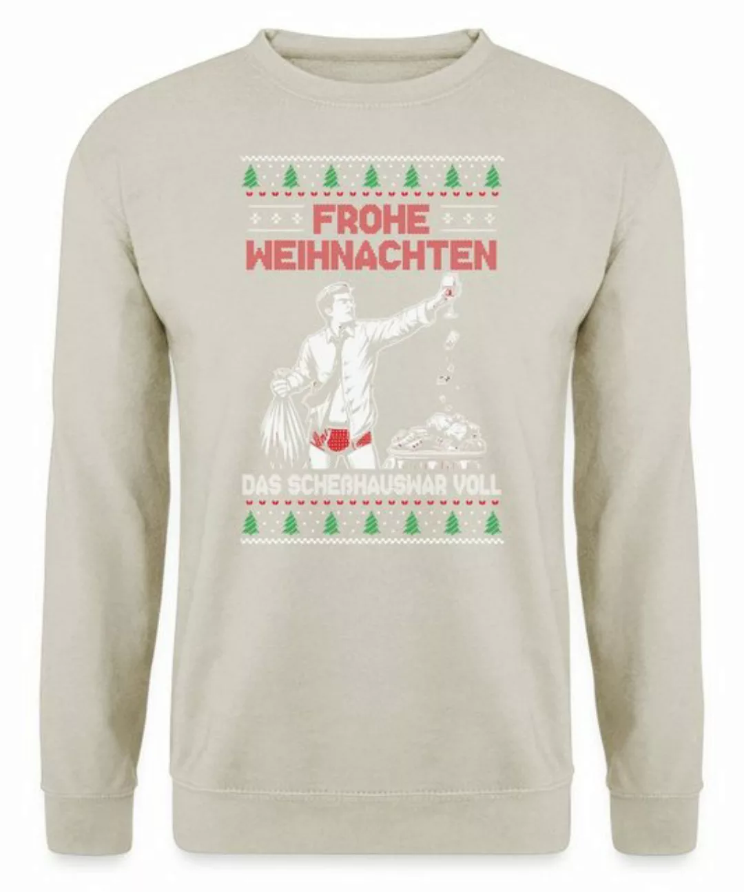 Quattro Formatee Sweatshirt Frohe Weihnachten Scheißhaus - Weihnachten X-ma günstig online kaufen
