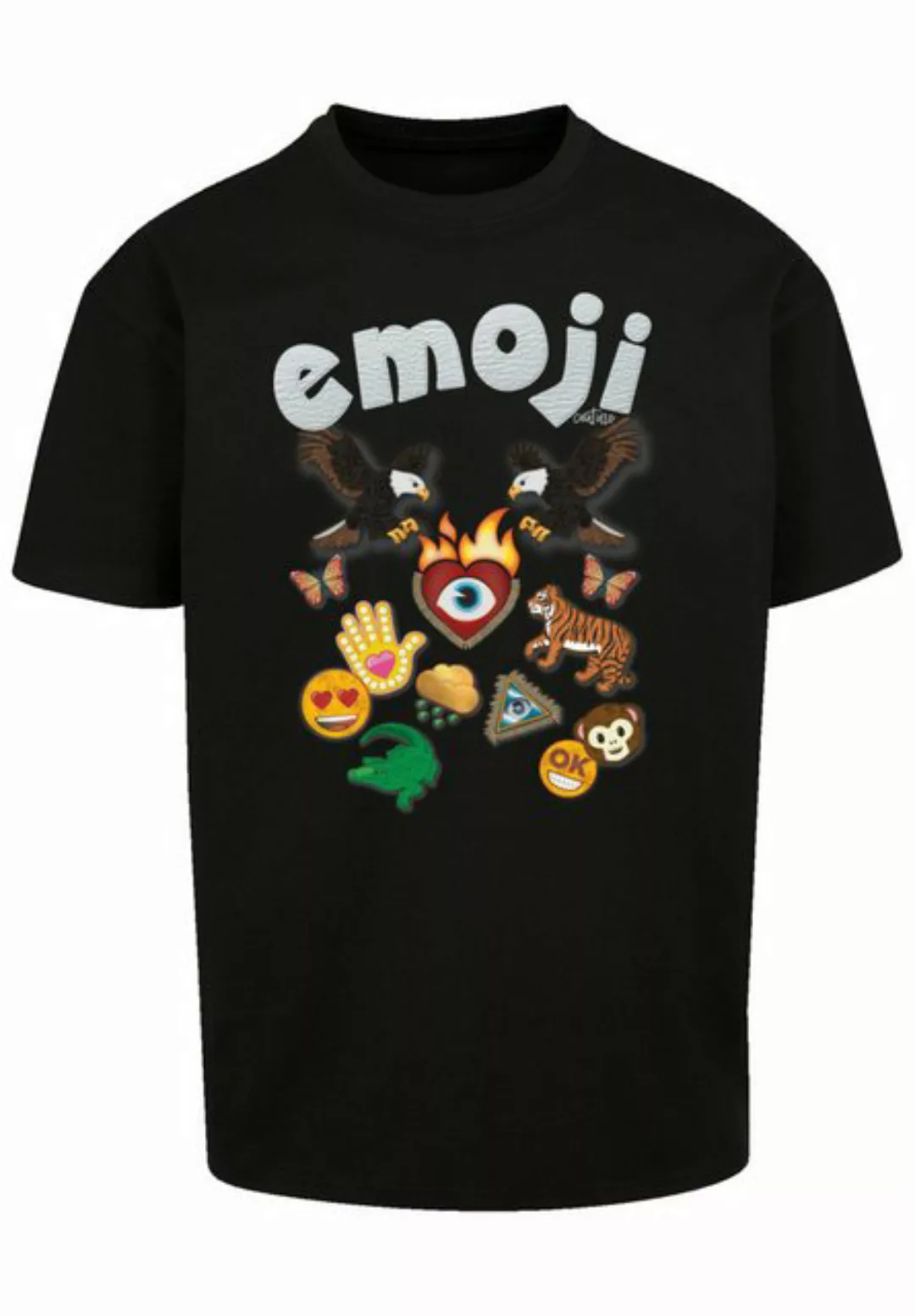 F4NT4STIC T-Shirt emoji couture logo with icons Premium Qualität günstig online kaufen