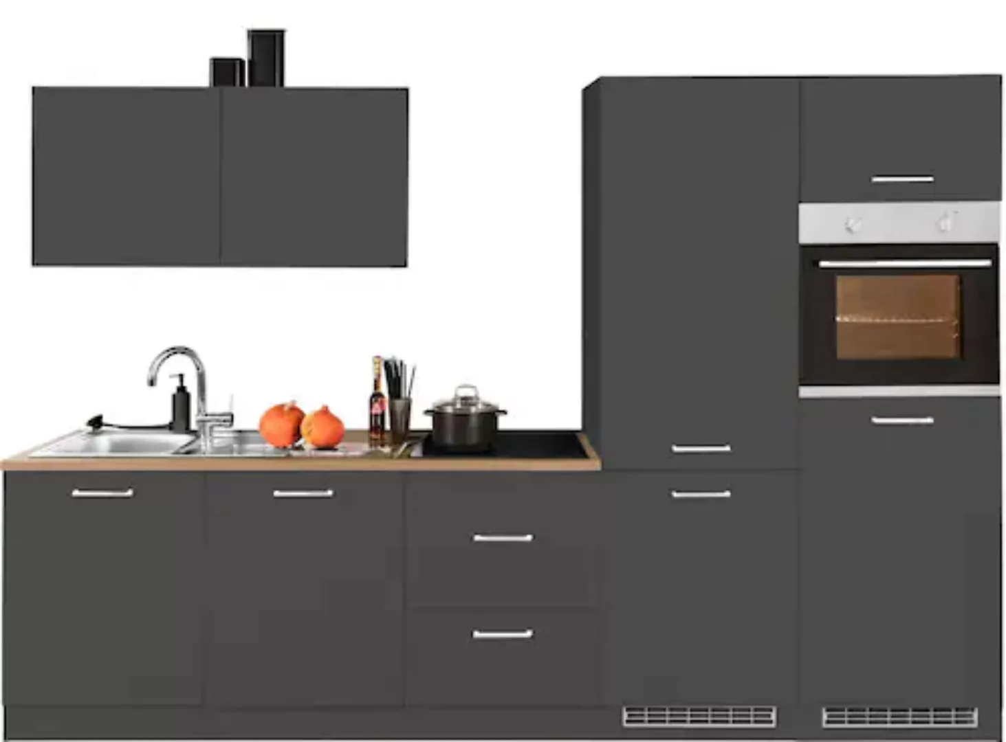 HELD MÖBEL Küchenzeile "Kehl", ohne E-Geräte, Breite 300 cm, für Kühl/Gefri günstig online kaufen