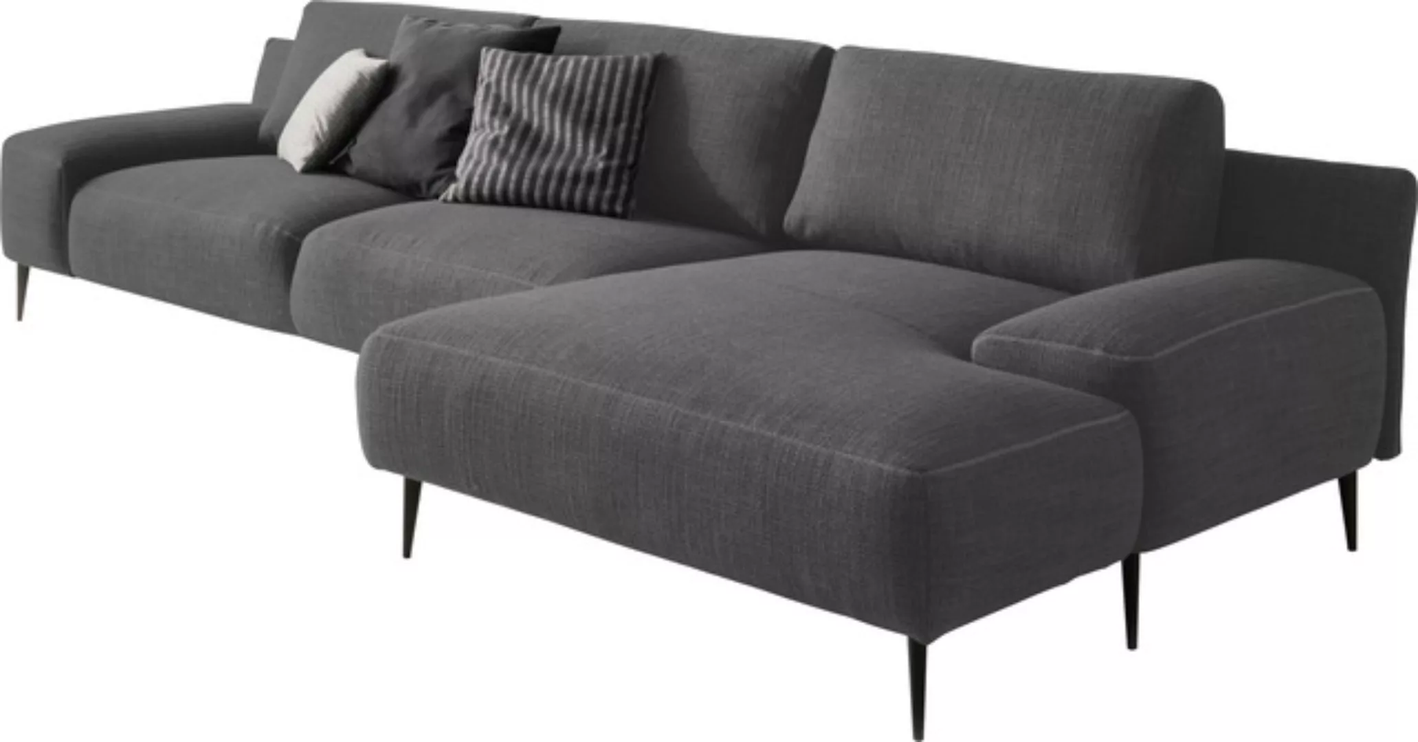 designwerk Ecksofa "Forma, zeitloses Designsofa mit aktuellem Fuß, L-Form", günstig online kaufen