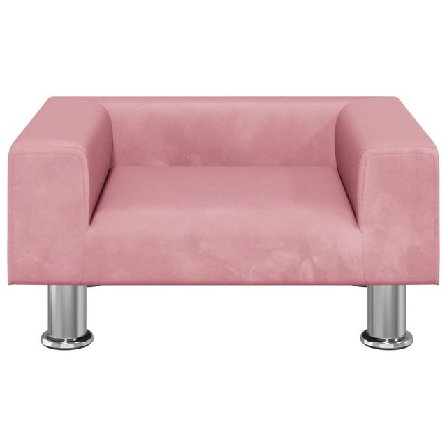 vidaXL Kindersofa Kindersofa Rosa 50x40x26,5 cm Samt Kindercouch Kindermöbe günstig online kaufen