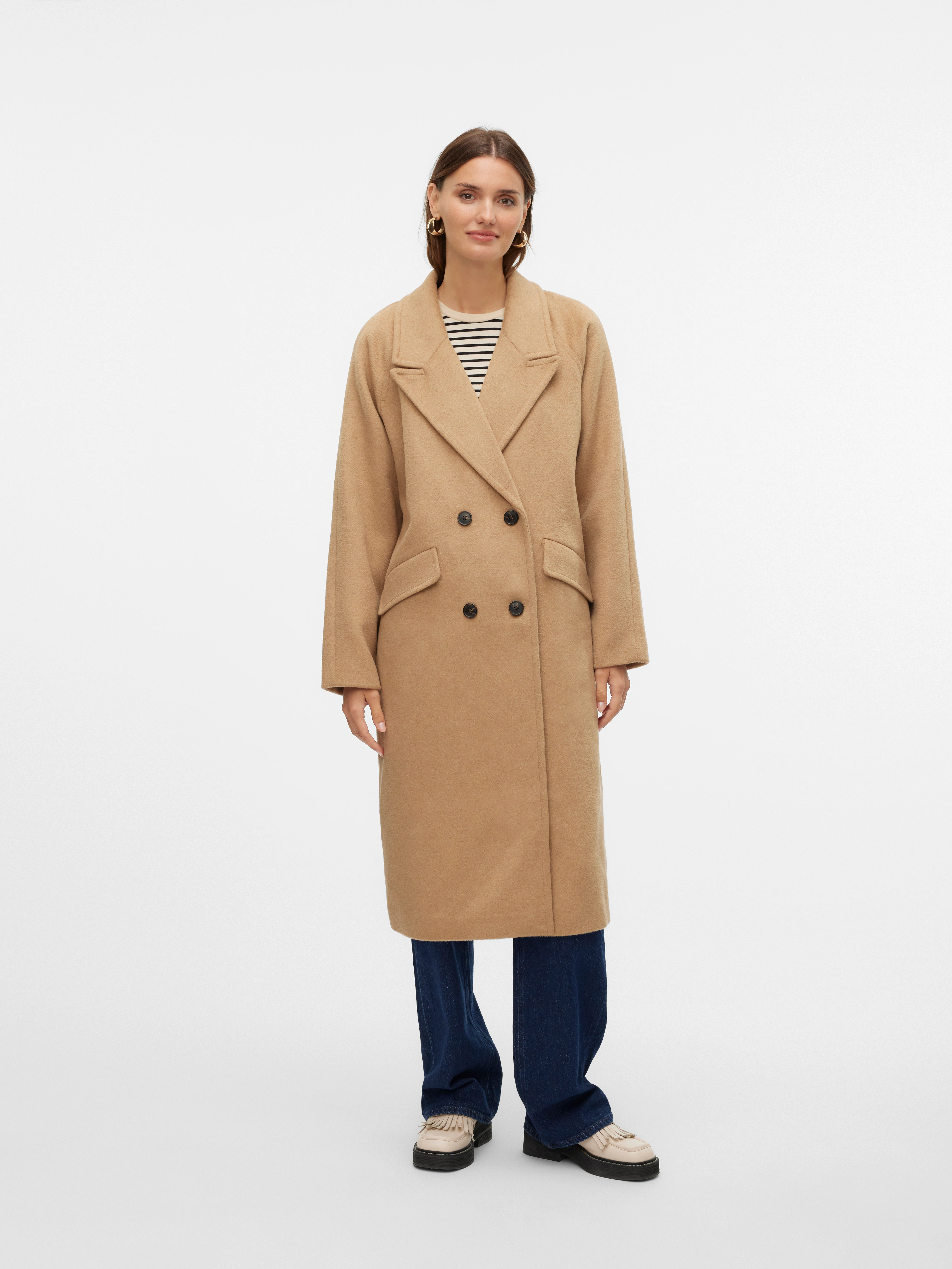 Vero Moda Langmantel VMHARPER LONG WOOL COAT GA NOOS mit Wollanteil günstig online kaufen