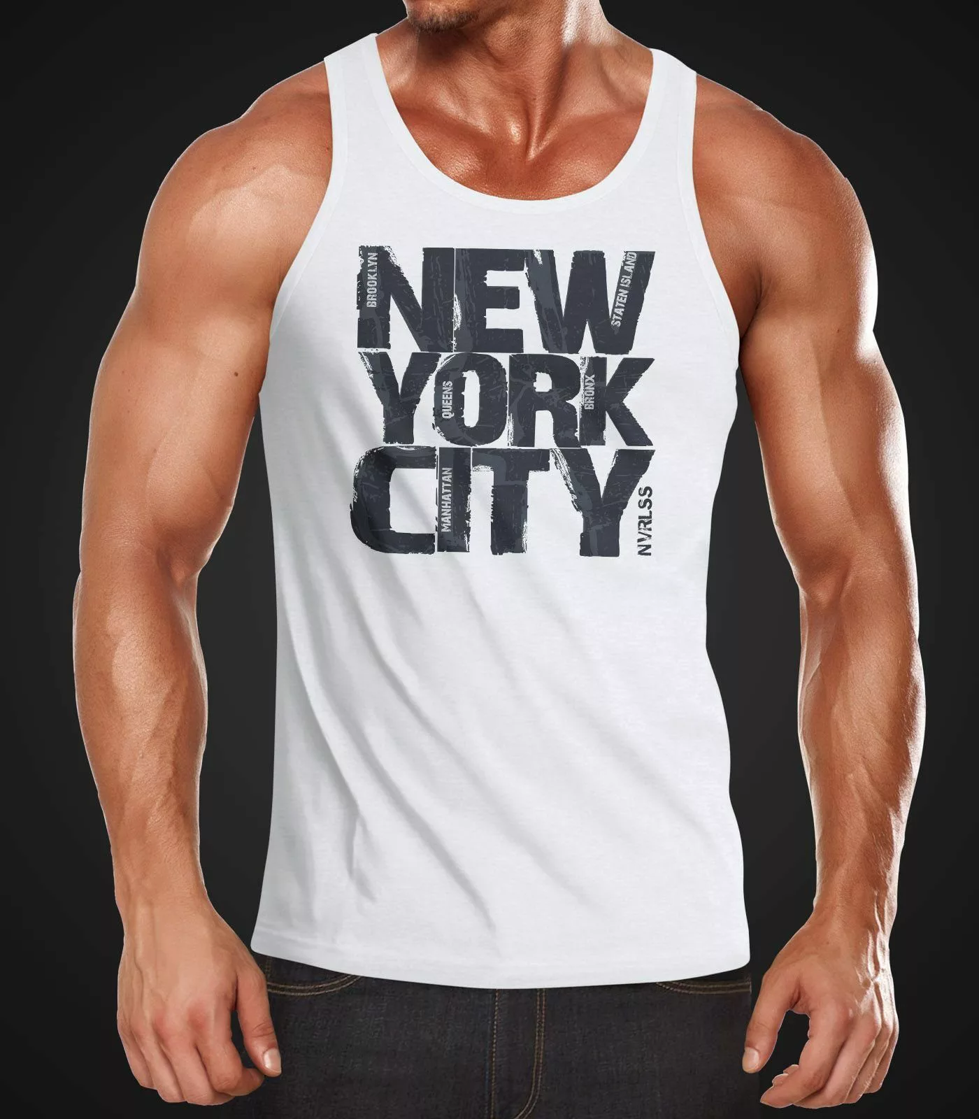 Neverless Tanktop Herren Tank-Top New York günstig online kaufen