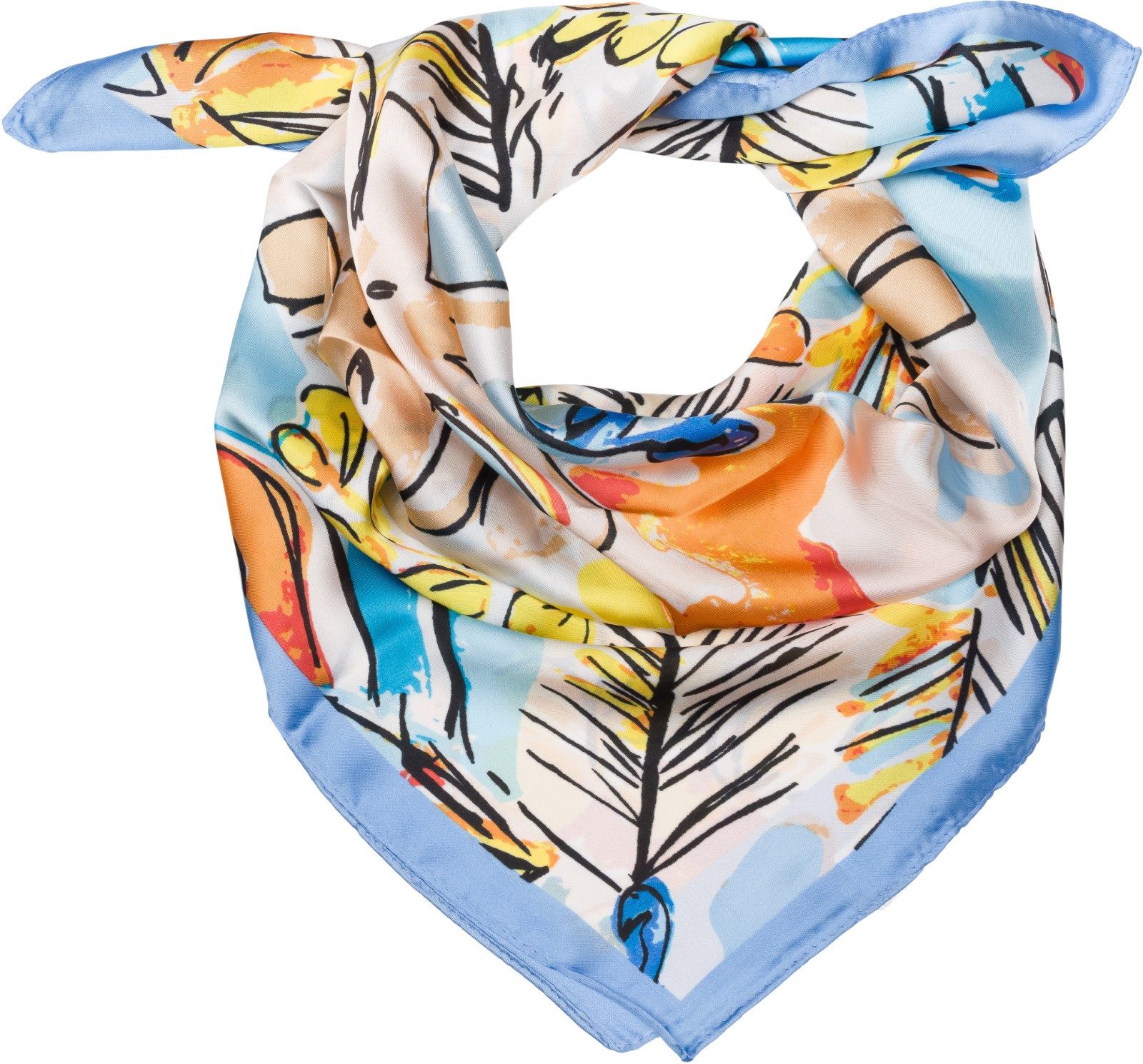 styleBREAKER Modetuch Halstuch Palmen Muster Popart günstig online kaufen