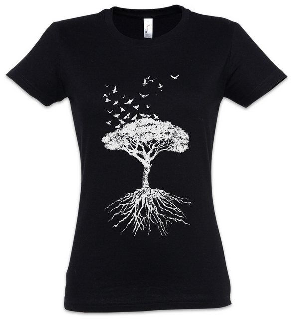 Urban Backwoods Print-Shirt Yggdrasil Tree Logo VII Damen T-Shirt Arsen Cel günstig online kaufen