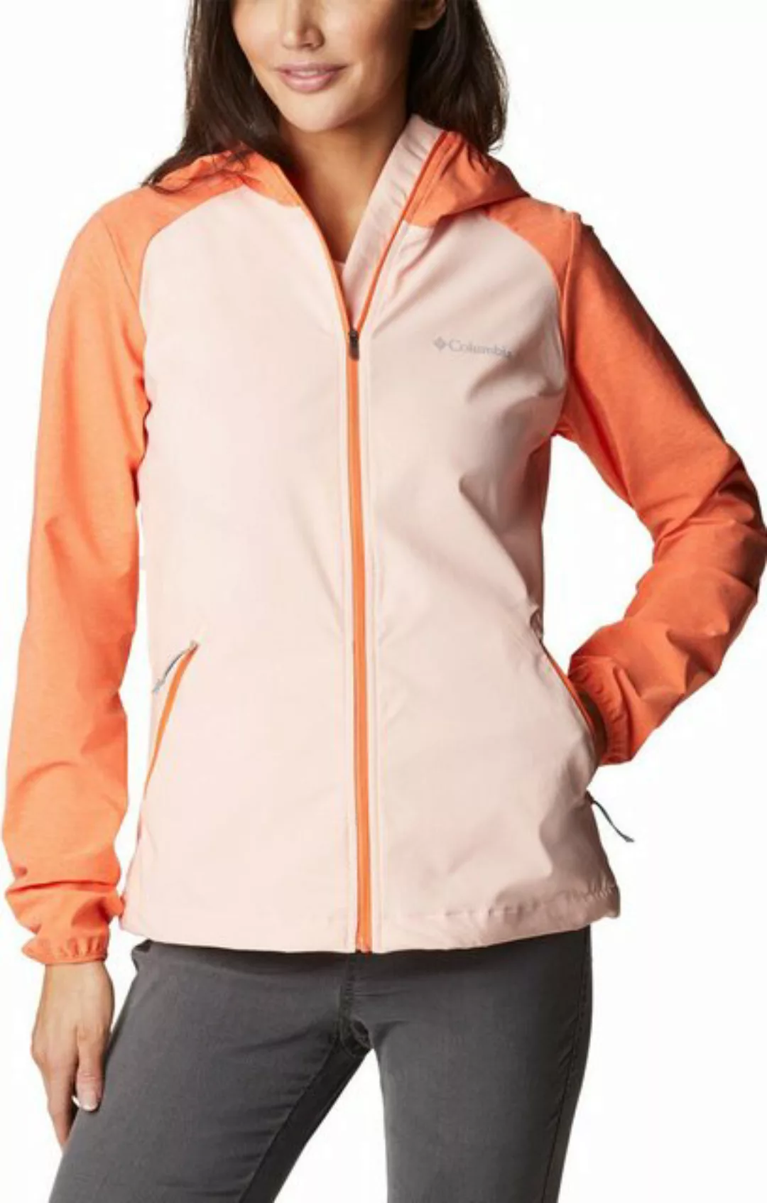 Columbia Anorak Heather Canyon Softshell Jacke PEACH BLOSSOM, SUNSET ORAN günstig online kaufen