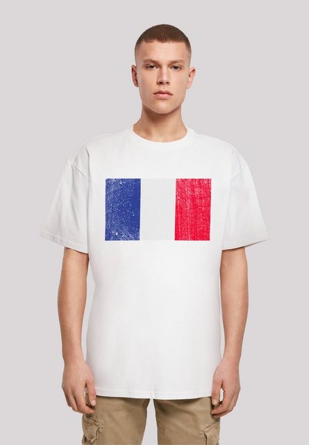 F4NT4STIC T-Shirt "France Frankreich Flagge distressed", Print günstig online kaufen