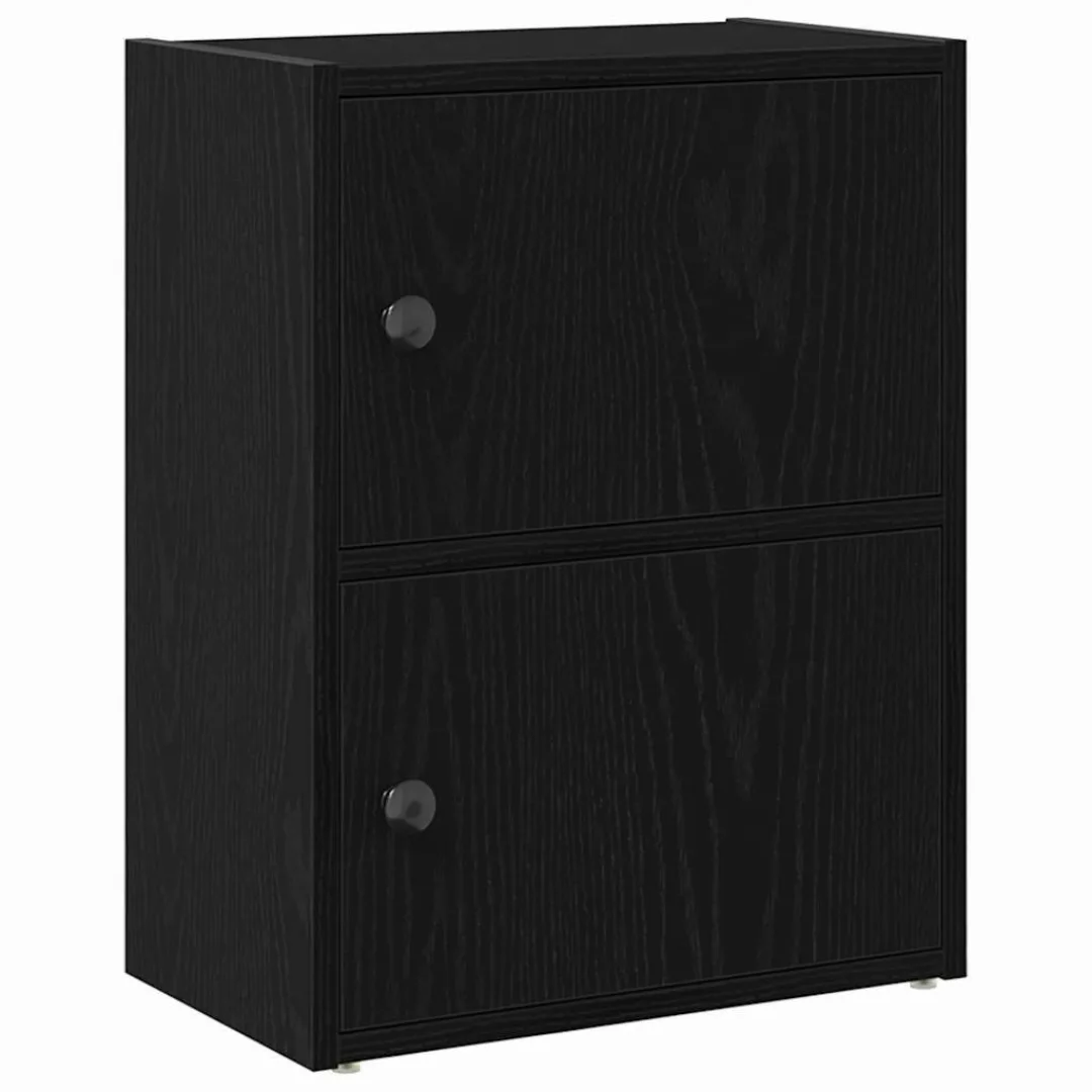 vidaXL Bücherregal Bücherregal Schwarz Eichen-Optik 40x24x52 günstig online kaufen