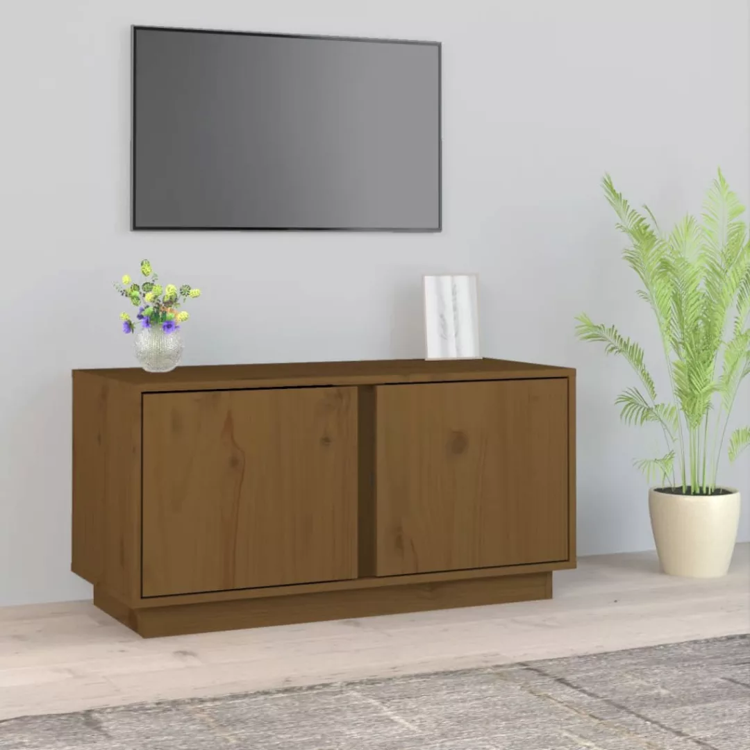 Vidaxl Tv-schrank Honigbraun 80x35x40,5 Cm Massivholz Kiefer günstig online kaufen