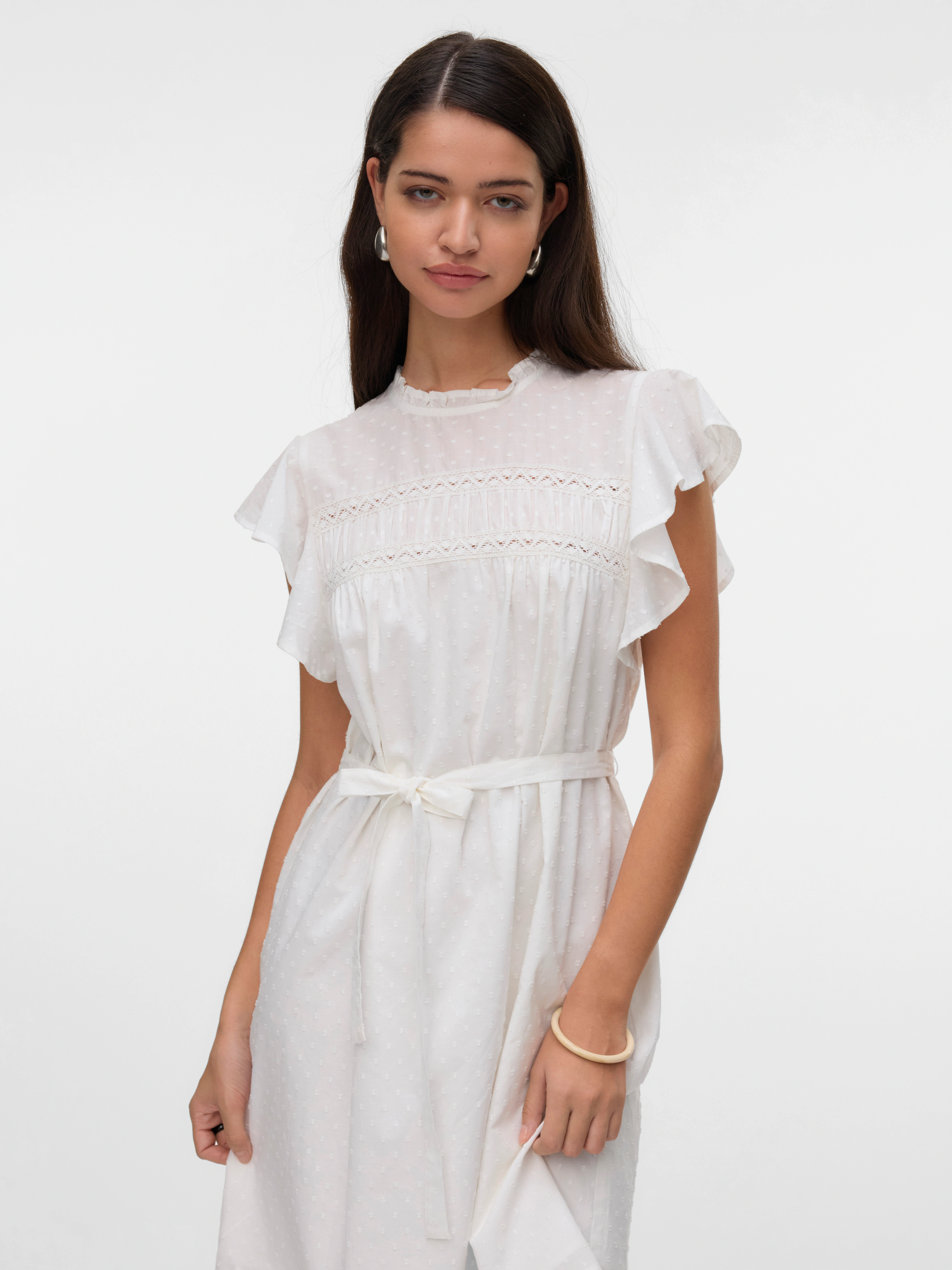 Vero Moda Minikleid "VMTRINE SL SHORT LACE DRESS WVN GA NOOS", Sommerkleid günstig online kaufen