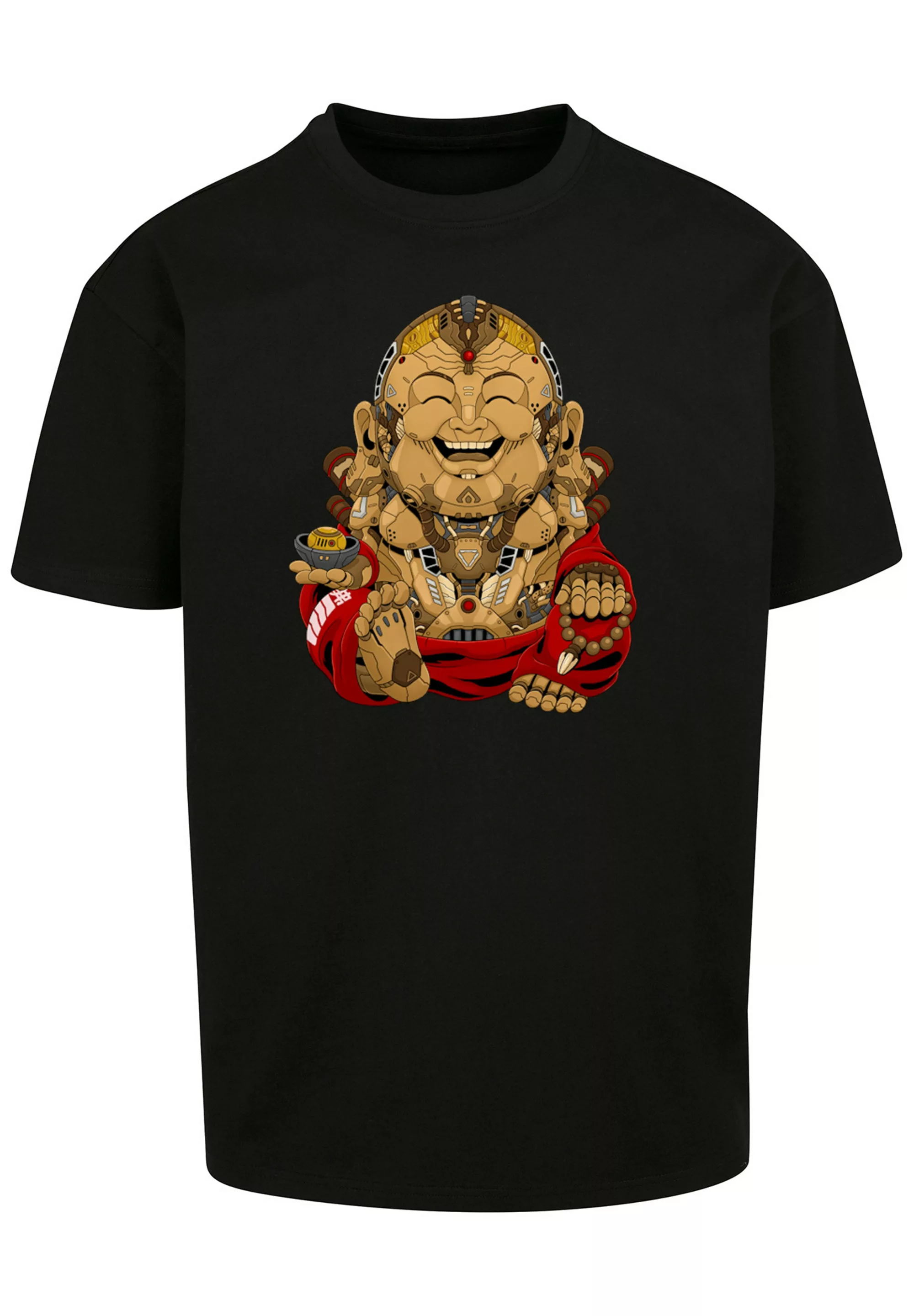 F4NT4STIC T-Shirt "Happy Cyber Buddha CYBERPUNK STYLES", Print günstig online kaufen