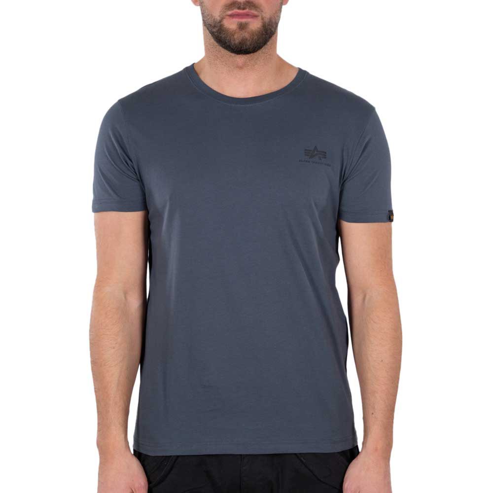 Alpha Industries Backprint Kurzärmeliges T-shirt 2XL Greyblack / Black günstig online kaufen