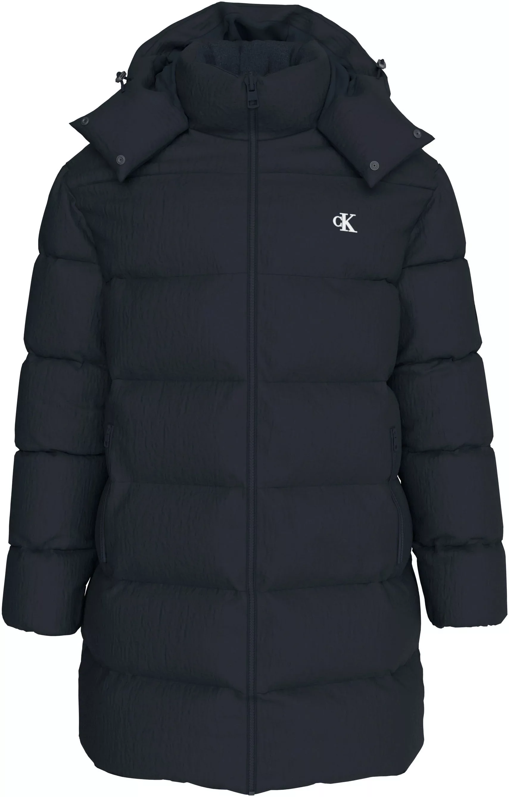 Calvin Klein Jeans Langjacke ESSENTIALS DOWN LONG PARKA mit Logodruck günstig online kaufen