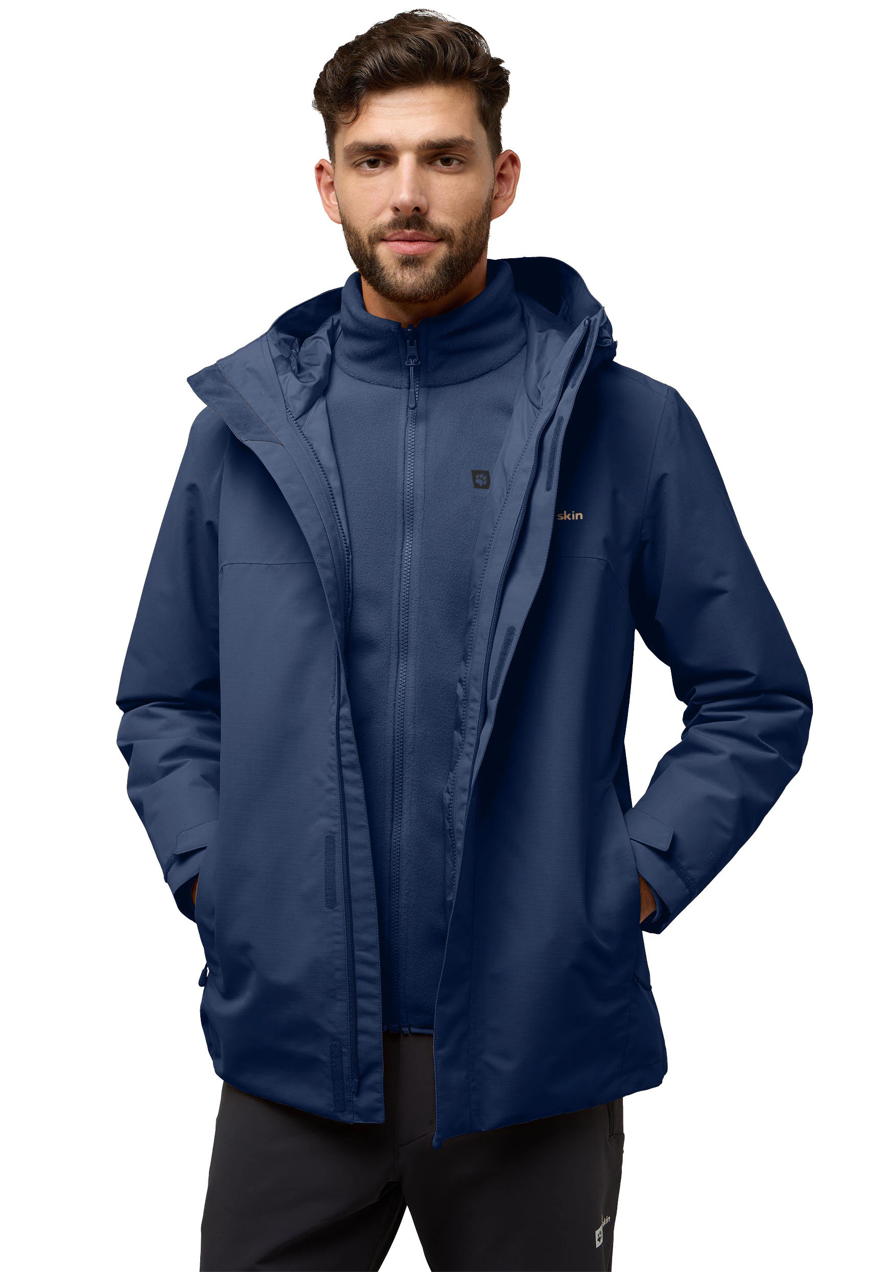 Jack Wolfskin Funktionsjacke "ALTENBERG 3IN1", mit Kapuze, 3in1, wasserdich günstig online kaufen