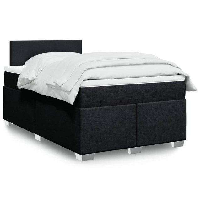 vidaXL Boxspringbett mit Matratze Schwarz 120x200 cm Stoff2101586 günstig online kaufen