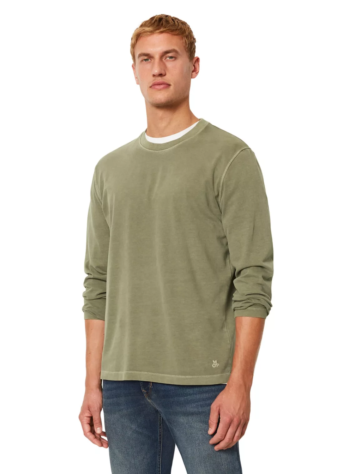 Marc OPolo Langarmshirt "aus Organic Cotton" günstig online kaufen