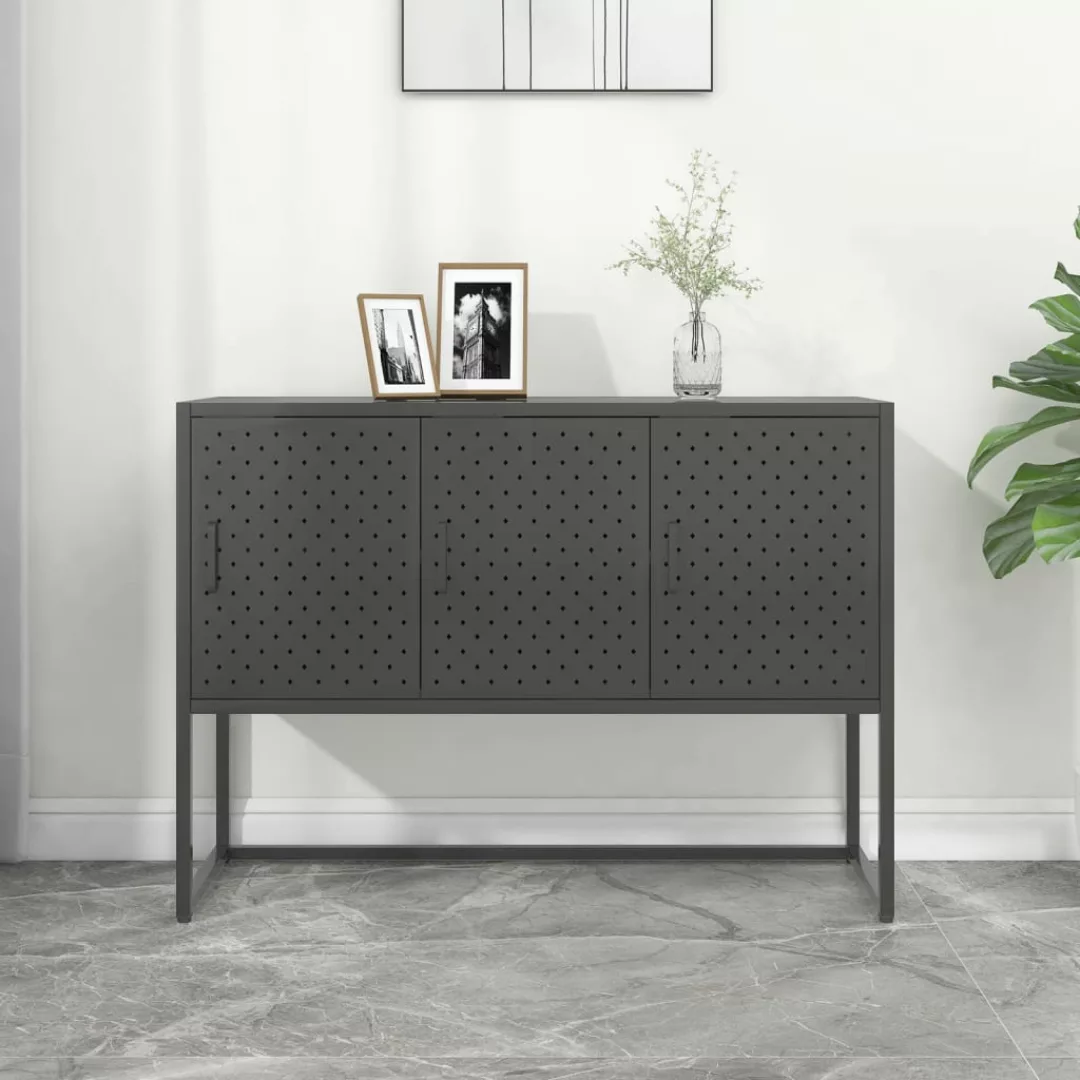 Sideboard Anthrazit 105x35x75 Cm Stahl günstig online kaufen