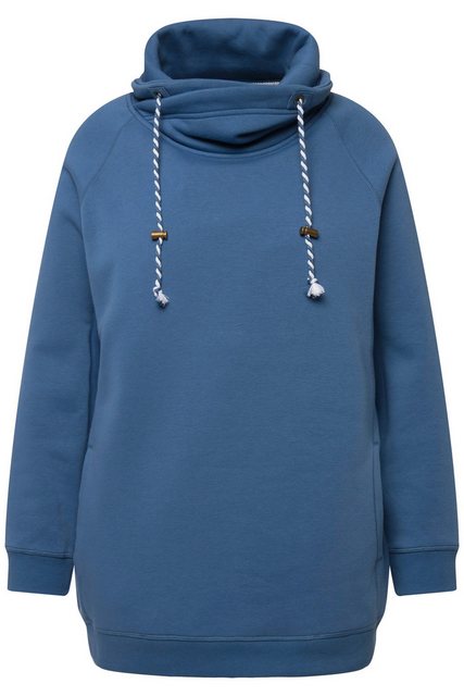 Ulla Popken Sweatshirt Sweatshirt weiter Stehkragen Taschen günstig online kaufen