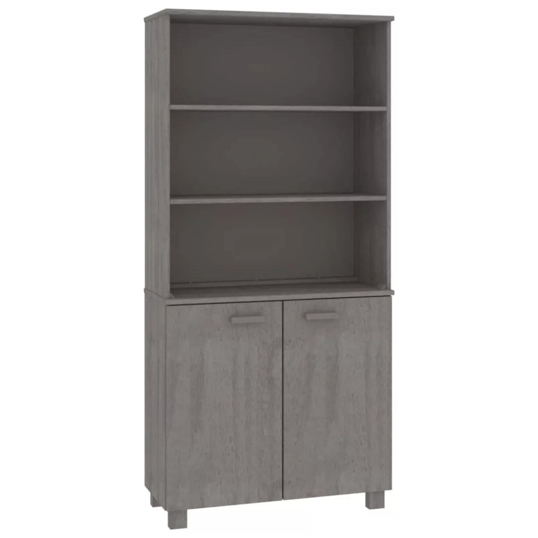 Vidaxl Highboard Massivholz Kiefer Hellgrau günstig online kaufen