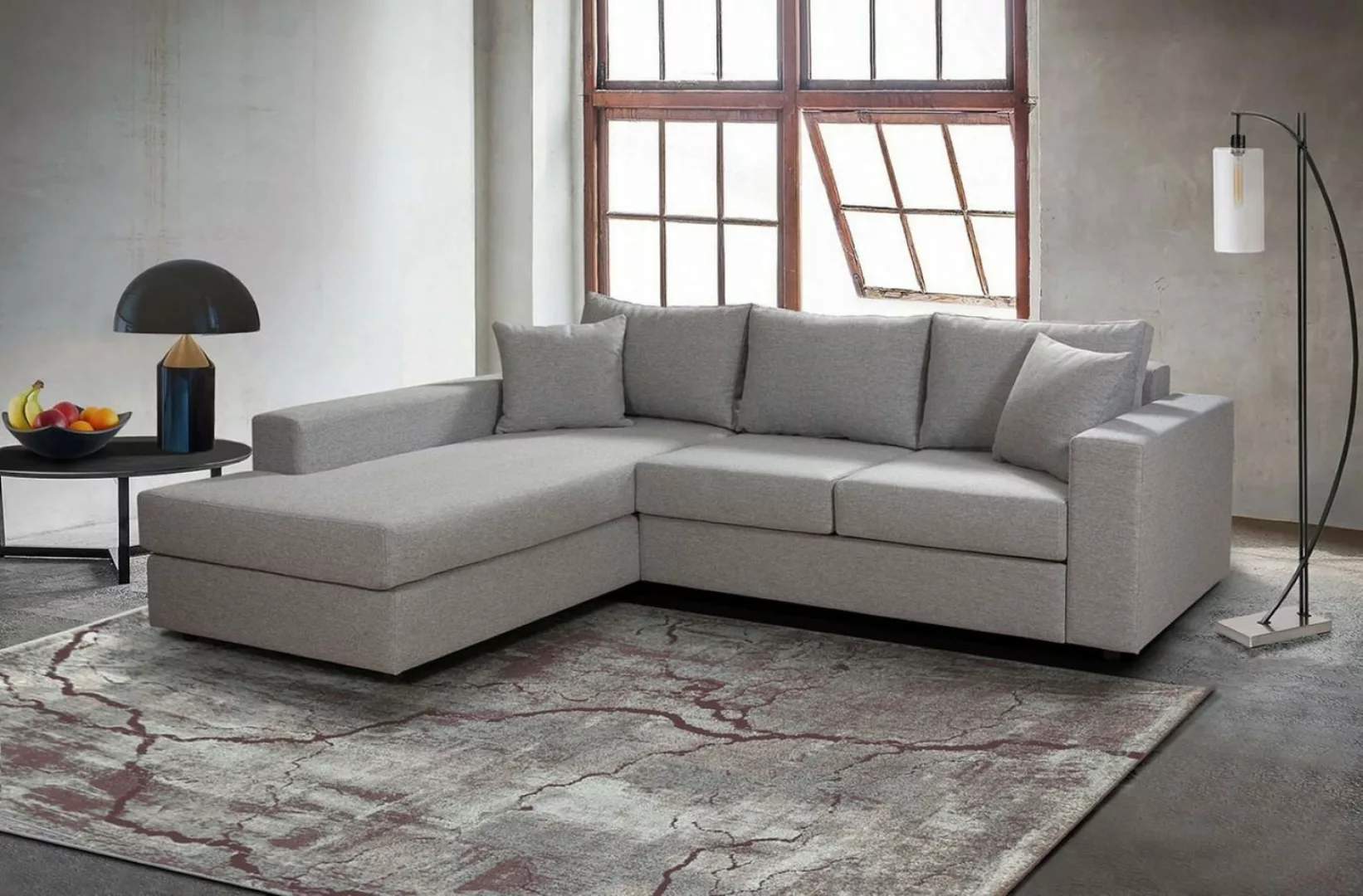 Tesla Dreams Ecksofa LEON Ecksofa mit Schlaffunktion, modulare Garnitur günstig online kaufen