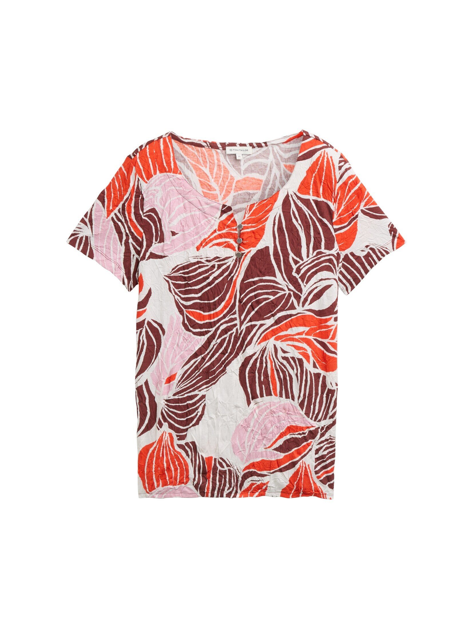 TOM TAILOR T-Shirt, mit All-Over Print günstig online kaufen