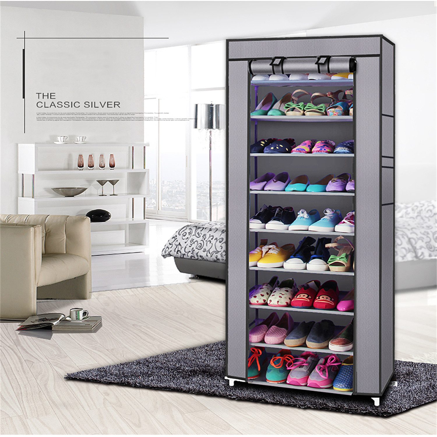 autolock Schuhregal 10-stufiges Schuhregal Organizer,Schuhregal mit günstig online kaufen