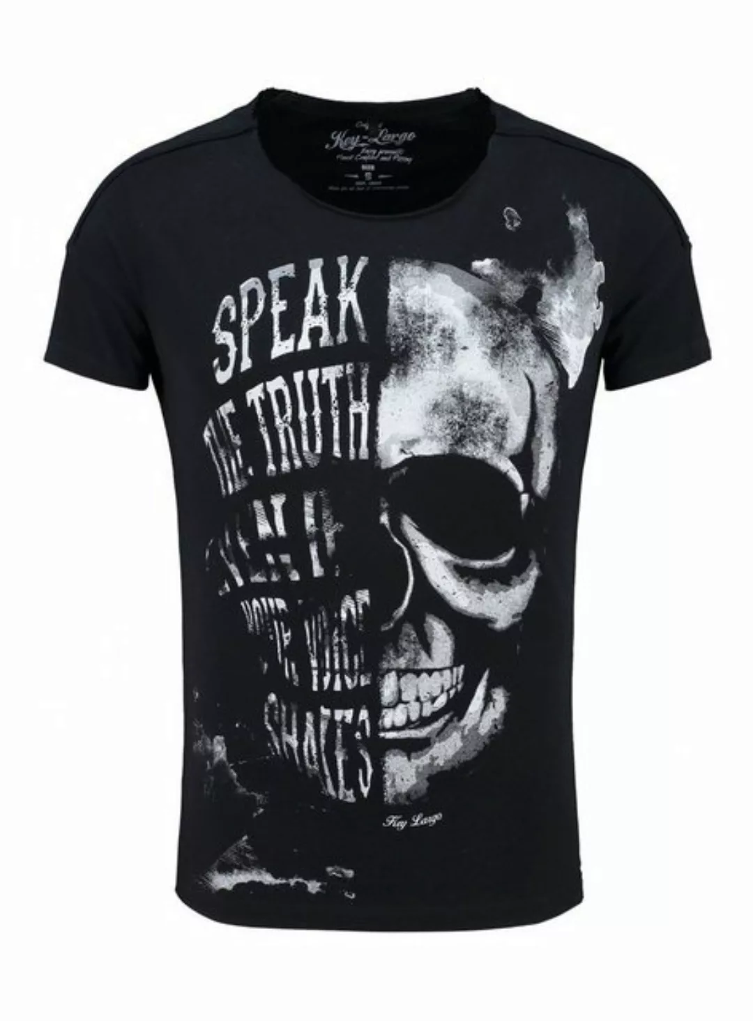 Key Largo T-Shirt T-Shirt Speaker Skull Totenkopf Print Motiv vintage Look günstig online kaufen