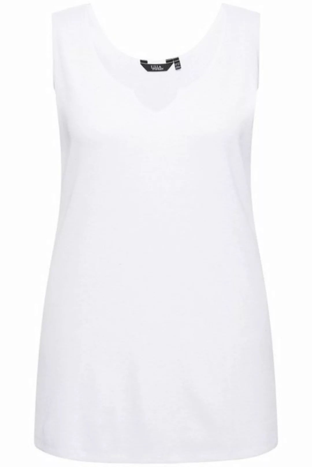 Ulla Popken Longtop Top Rippjersey offenkantig Tunika-Ausschnitt günstig online kaufen