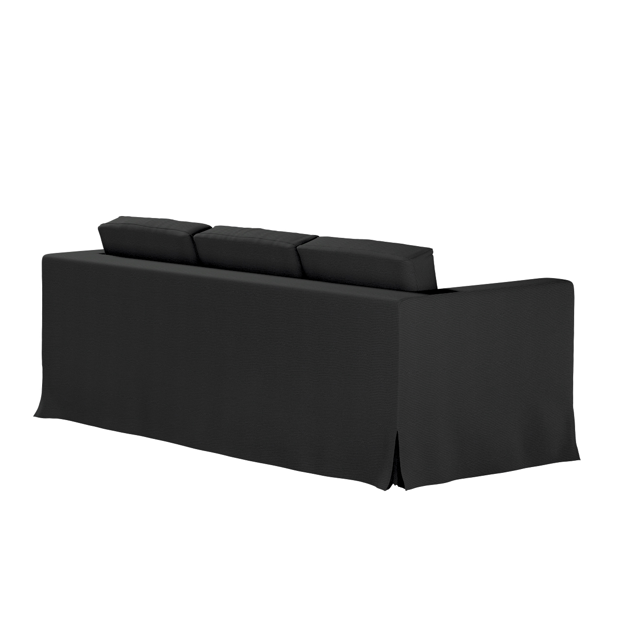 Bezug für Karlanda 3-Sitzer Sofa nicht ausklappbar, lang, schwarz, Bezug fü günstig online kaufen