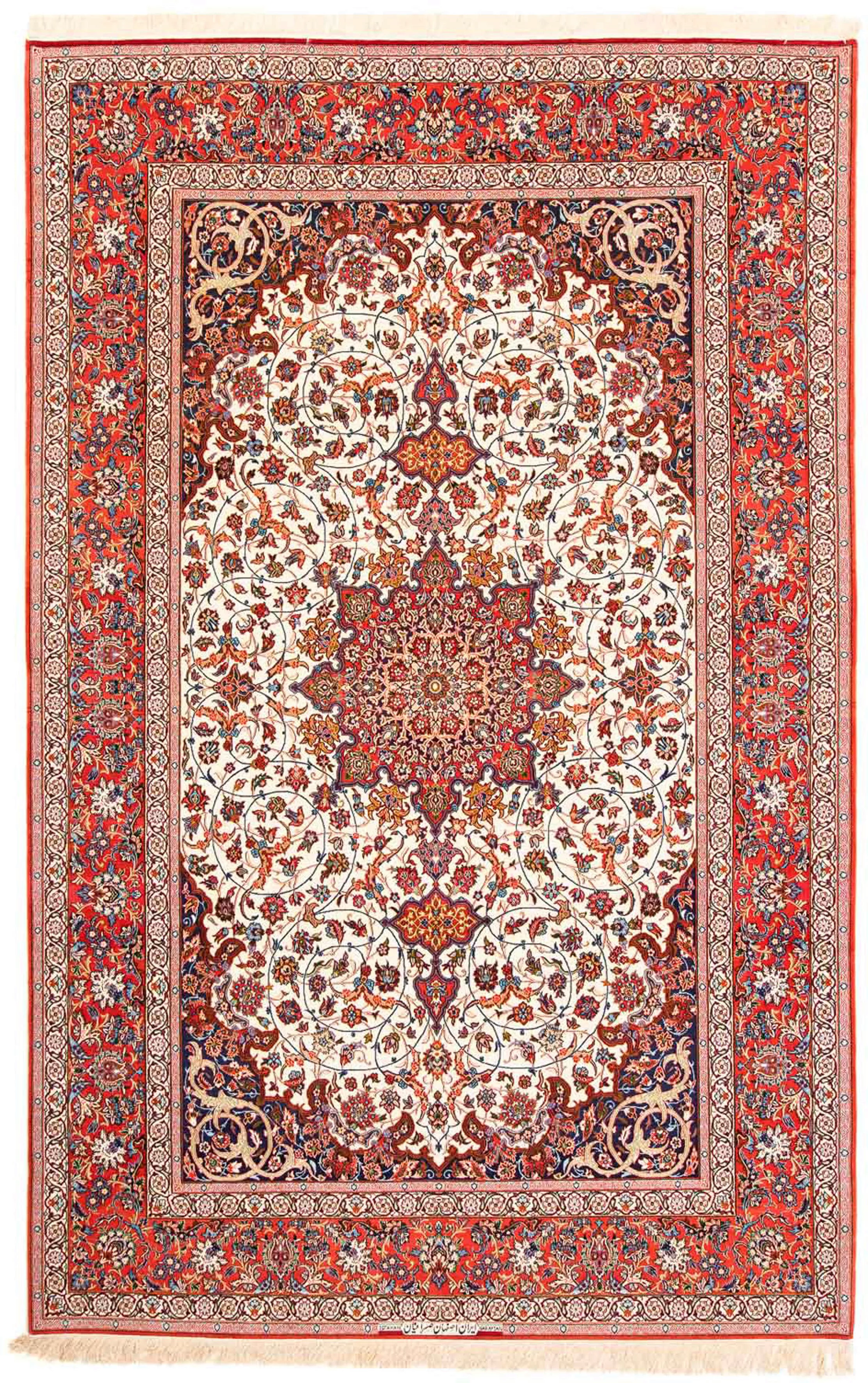 morgenland Orientteppich »Perser - Isfahan - Premium - 310 x 208 cm - rot«, günstig online kaufen