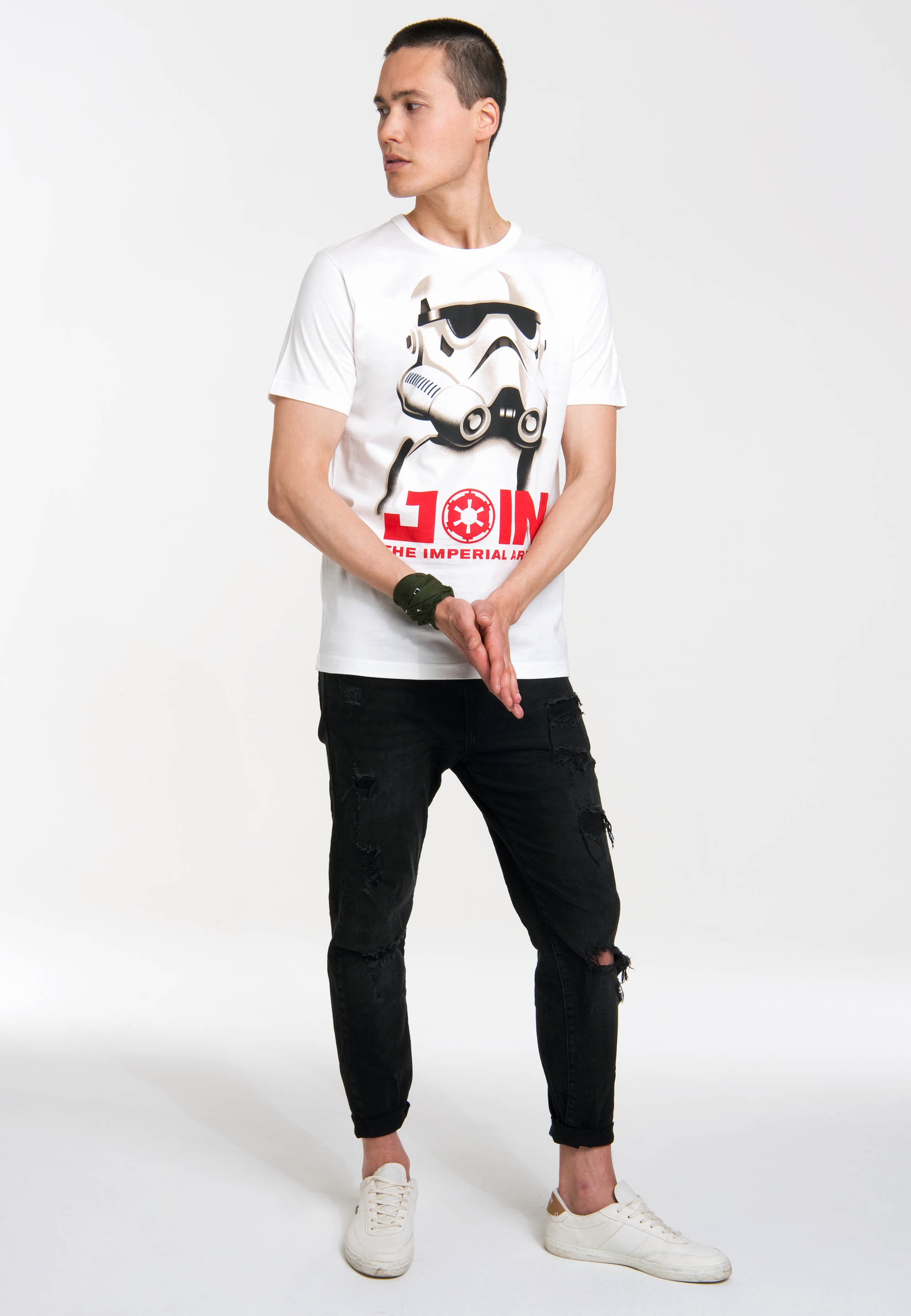 LOGOSHIRT T-Shirt "Stormtrooper - Join the Imperial Army", mit großem Star günstig online kaufen