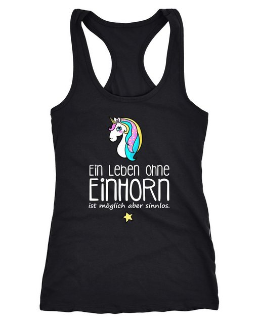 MoonWorks Tanktop Damen Tanktop Ein Leben ohne Einhorn ist möglich aber sin günstig online kaufen