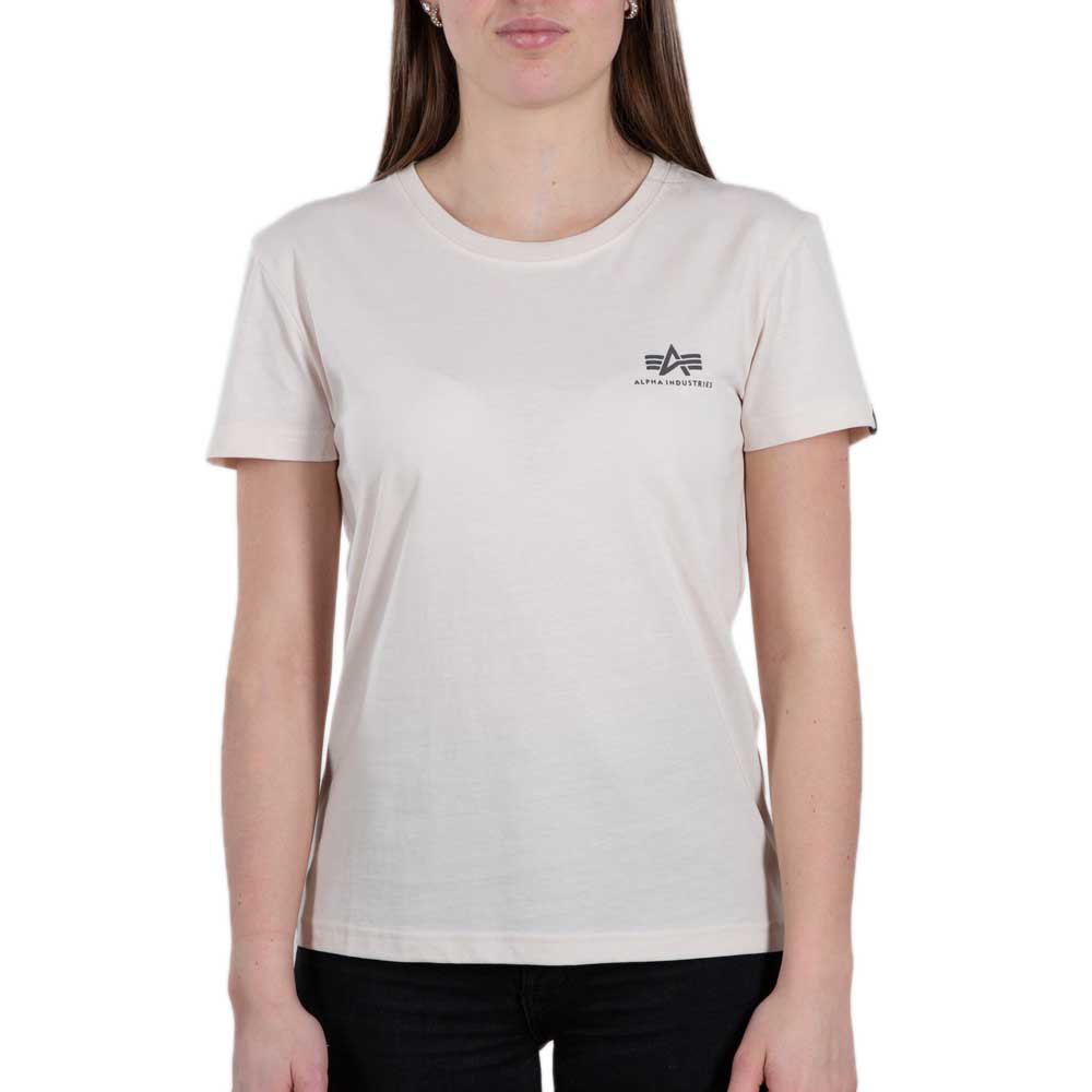 Alpha Industries Basic Small Logo Kurzärmeliges T-shirt M Jet Stream White günstig online kaufen