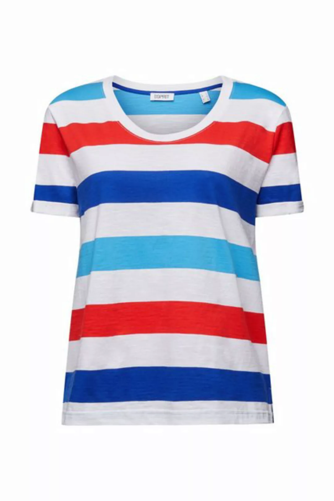 Esprit T-Shirt Gestreiftes Jersey-T-Shirt (1-tlg) günstig online kaufen
