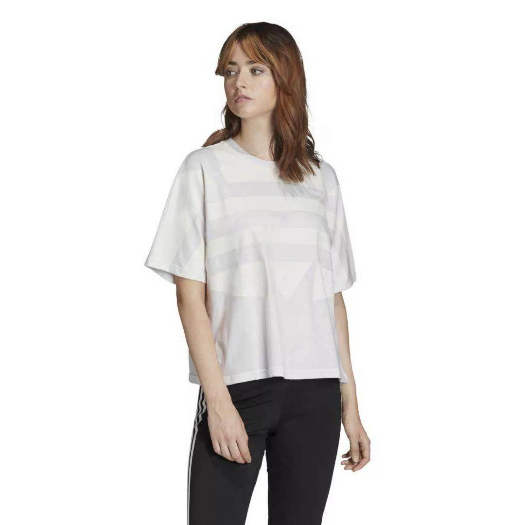 Adidas Originals Logo Large Kurzarm T-shirt 36 White / Chalix White günstig online kaufen