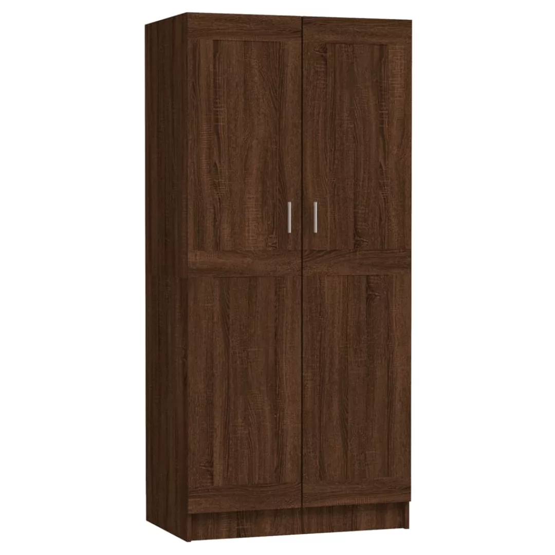 Vidaxl Kleiderschrank Braun Eichen-optik 82,5x51,5x180cm Holzwerkstoff günstig online kaufen