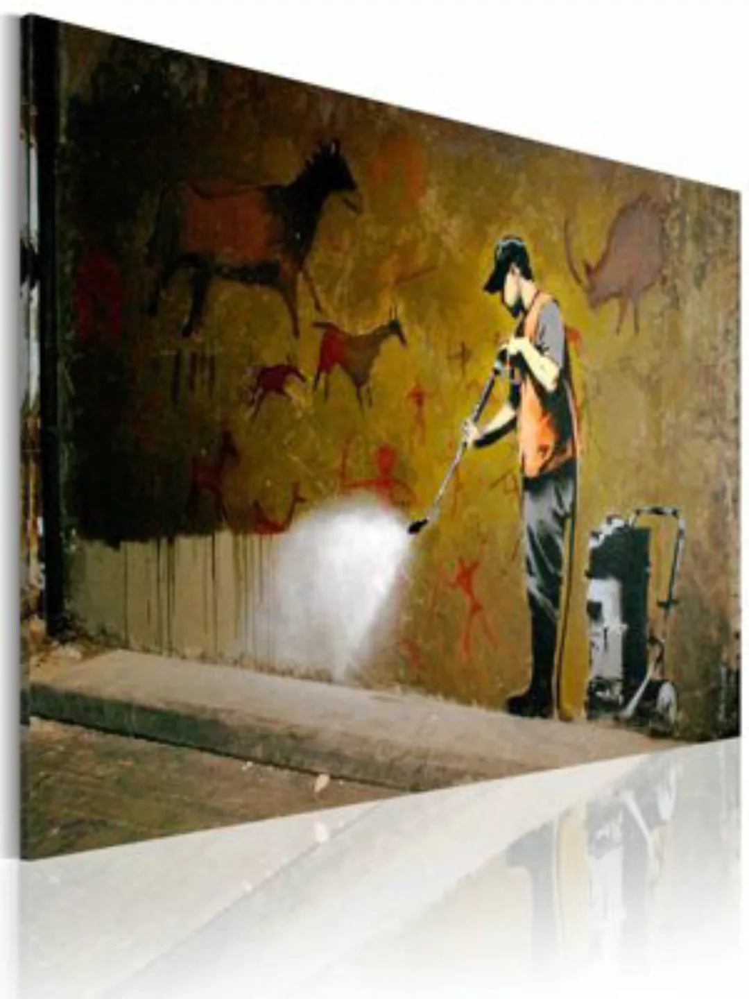 artgeist Wandbild Das Weißen von Lascaux (Banksy) mehrfarbig Gr. 60 x 40 günstig online kaufen