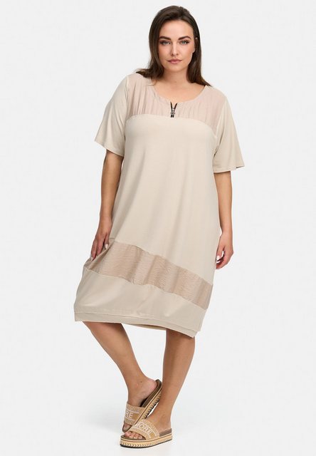 Kekoo Ballonkleid Kleid mit O-Linie Silhouette aus Leichtem & weichem Visko günstig online kaufen