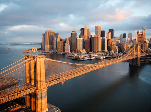 Papermoon Fototapete »Brooklyn Bridge Morning« günstig online kaufen