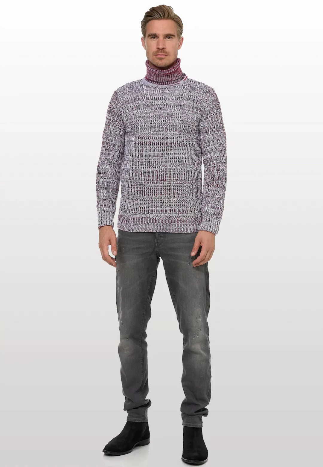 Rusty Neal Rollkragenpullover, im angesagten Strickdesign günstig online kaufen